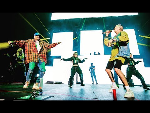 Chris Brown & Bad Bunny dancing to 'Krippy Kush'