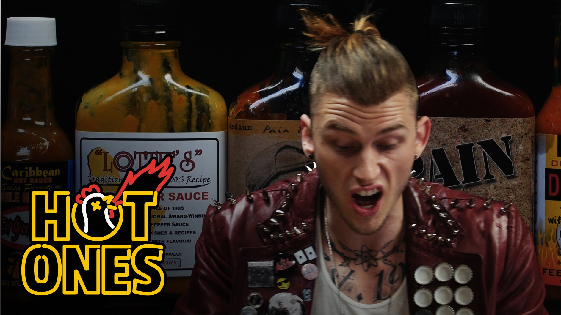 Machine Gun Kelly Talks Diddy, Hangovers & Amber Rose While Eating Spicy Wings
