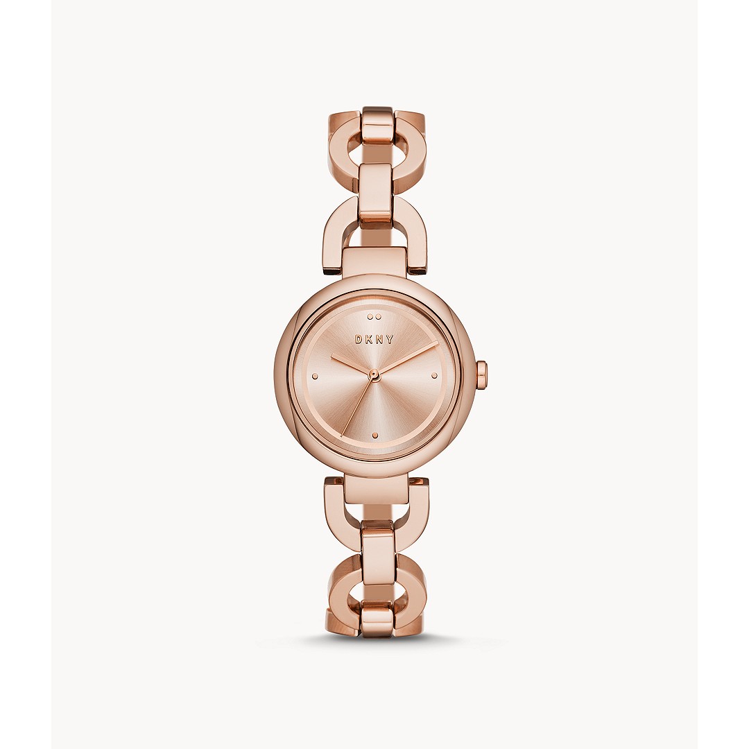 DKNY Women's Eastside Three-Hand Rose Gold-Tone Stainless Steel Watch - Rose Gold (shopping)
