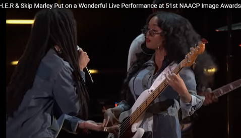 H.E.R & Skip Marley Put on a Wonderful Live Performance at 51st NAACP Image Awards