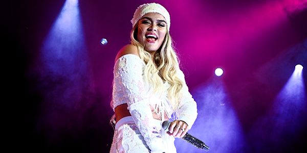 Karol G in Vancouver, BC at Rogers Arena on October 29, 2022